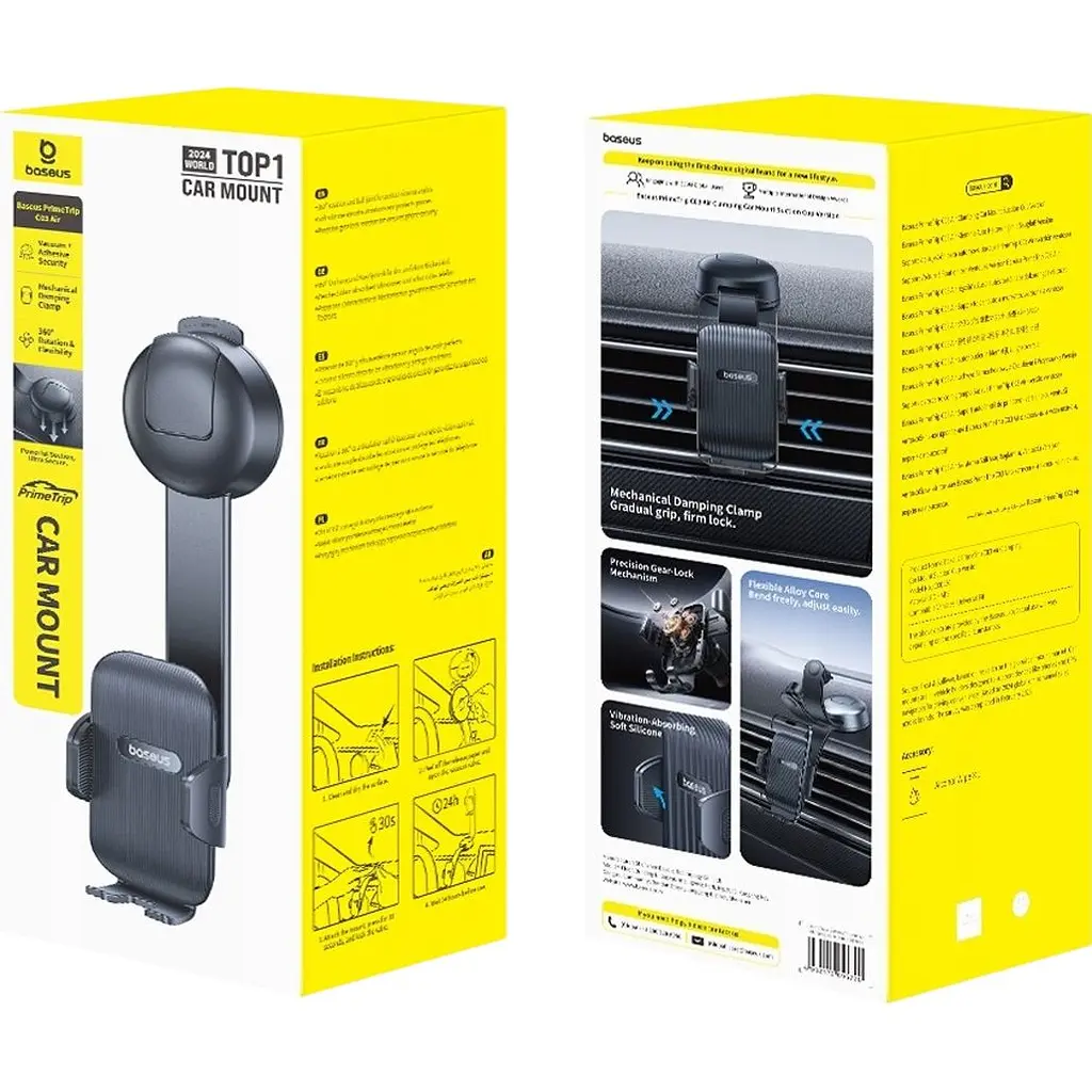 Автотримач Baseus PrimeTrip C03 Black (C0013C01) [168641] - фото 3