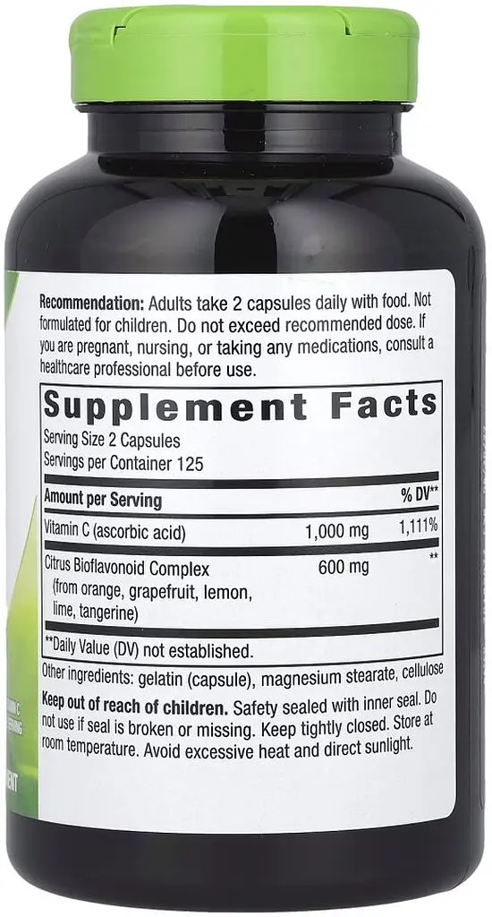 Вітаміни та мінерали Nature's Way Vitamin C with Bioflavonoids, 250 капсул - фото 2