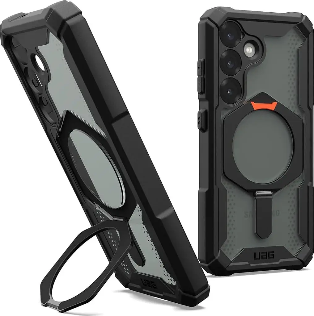 Оригінальний протиударний чохол для Samsung Galaxy S25 UAG Plasma XTE MagSafe Black 214469114097 (S931) з підставкою - фото 5