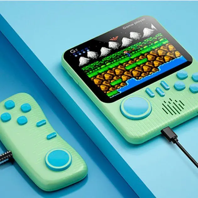 Ретро ігрова приставка SUP G7 Game Box Portable 666 in 1 AV (Green) [74651] - фото 8