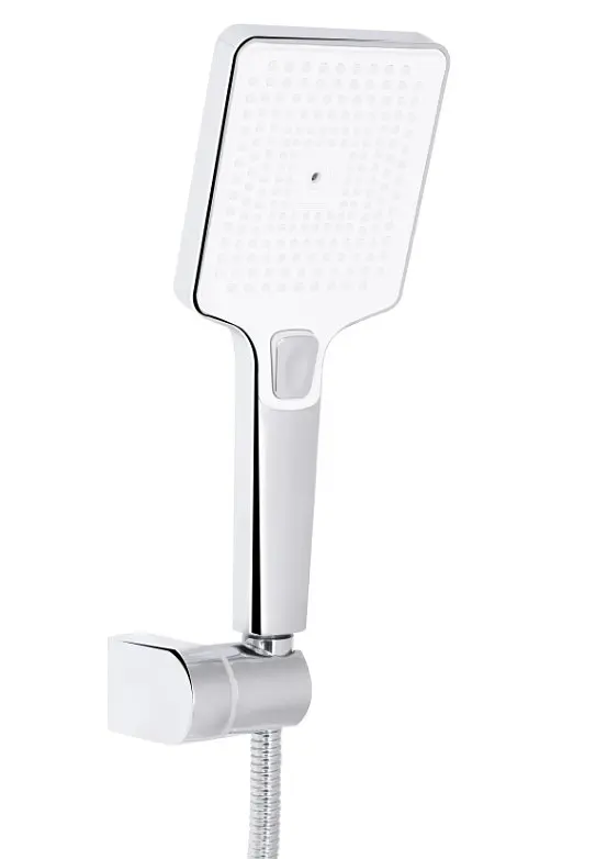 Смеситель для ванной Qtap Presto с душевым гарнитуром Chrome/White QTPRE2601CRW45578 - фото 4
