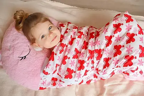 Собачка Дитячий спальний мішок на блискавці 3 в 1 іграшка подушка спальник та вбудована подушка - фото 7