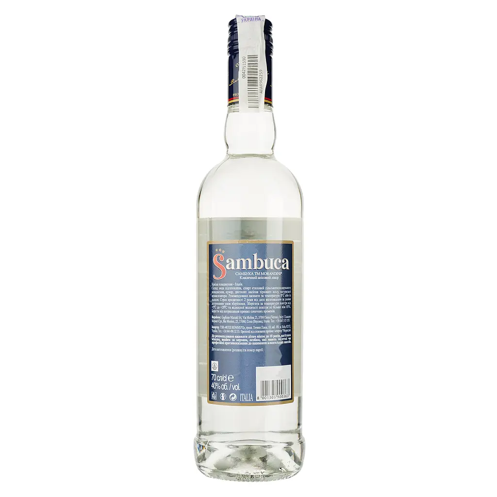Уцінка. Лікер Morandini Sambuca, 40%, 0,7 л (803377) - фото 2