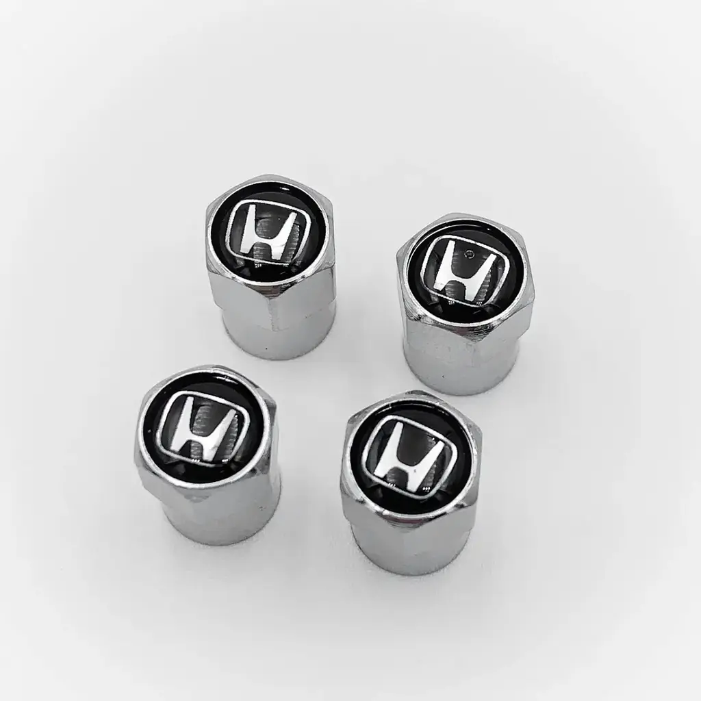 Ковпак вентиля колеса Honda Хонда 4 шт Тюнінг Сірі - фото 2