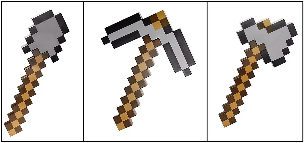 Набір 3 в 1 (кирка / лопата / сокира) Майнкрафт Minecraft 34 см Оригінал - фото 3