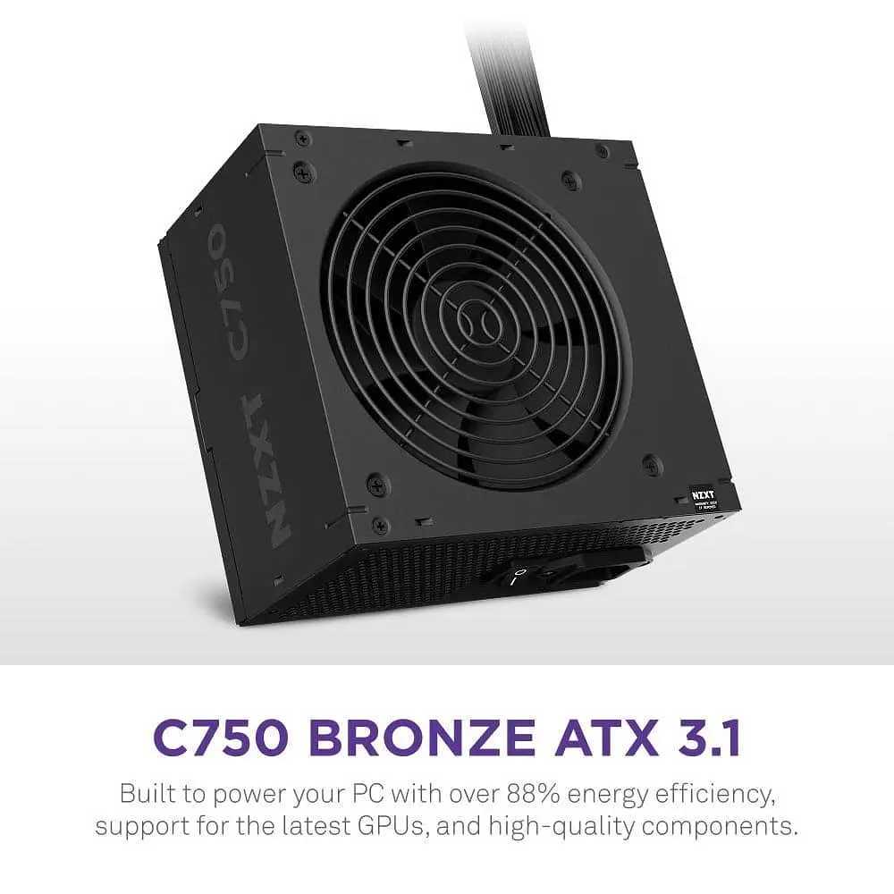 Блок живлення NZXT C750W ATX 3.1 80+ Bronze Black (PA-7B3BB-EU) - фото 5