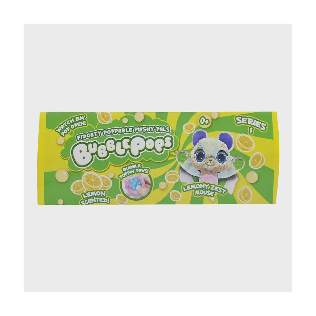 М'яка іграшка Bubble Pops Лимонне мишеня 20 см (2402005/3) - фото 2