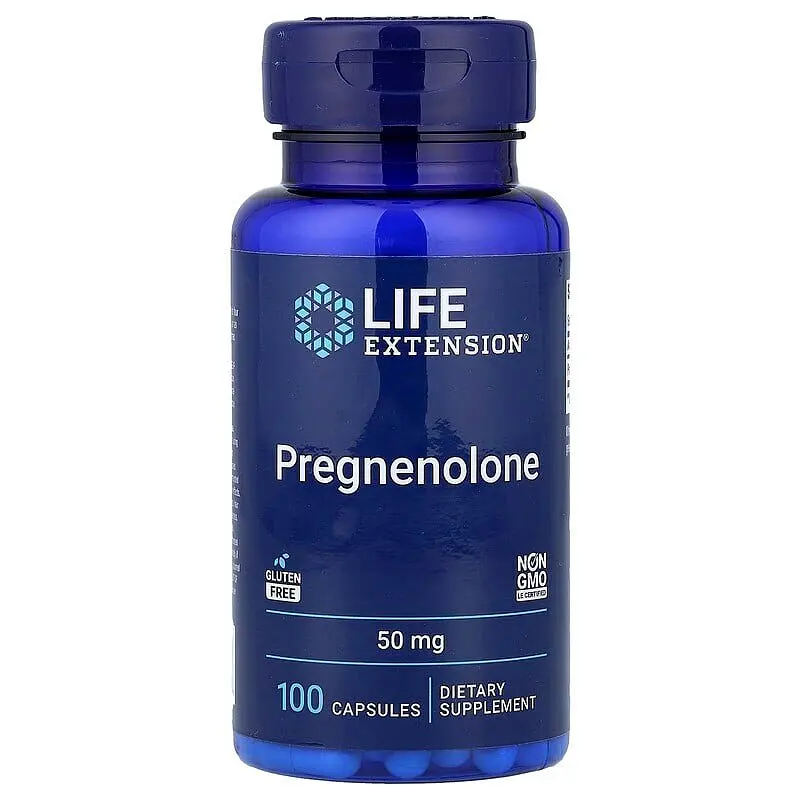 Натуральна добавка Life Extension Pregnenolone 50 mg, 100 таблеток