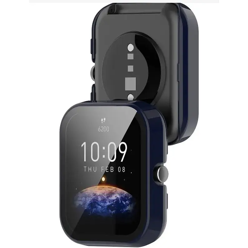 Чохол-накладка DK Пластик Gloss Glass Full Cover для Xiaomi Amazfit Bip 3 / 3 Pro (dark blue) - фото 2