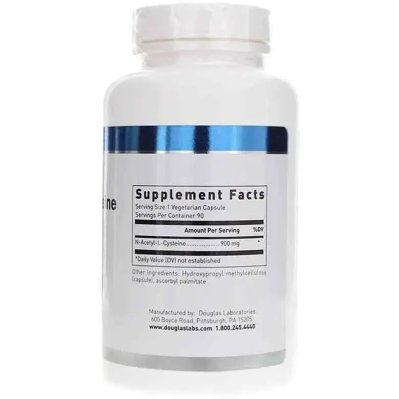 N-ацетил-L-цистеїн Douglas Laboratories N-Acetyl-L-Cysteine  900 мг 90 капсул - фото 2