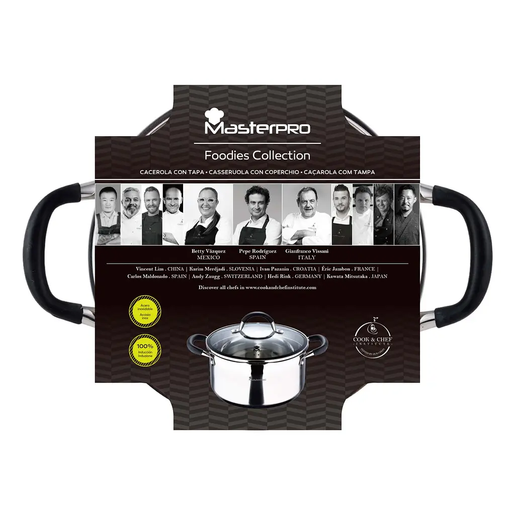 Каструля MasterPro Foodies collection з кришкою 5 л (BGMP-1502-BK) - фото 5
