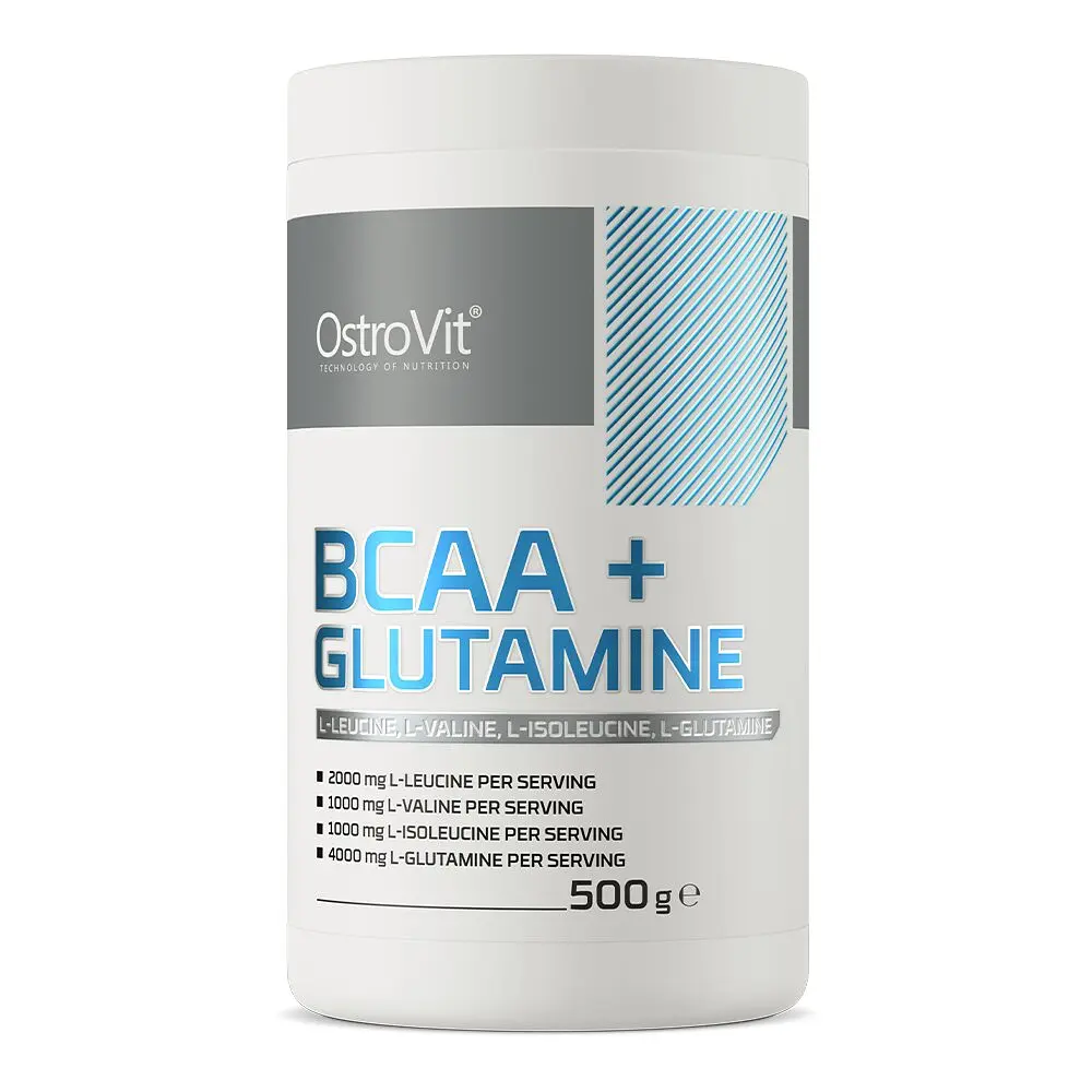 Амінокислота BCAA OstroVit BCAA + Glutamine, 500 грам - Без смаку