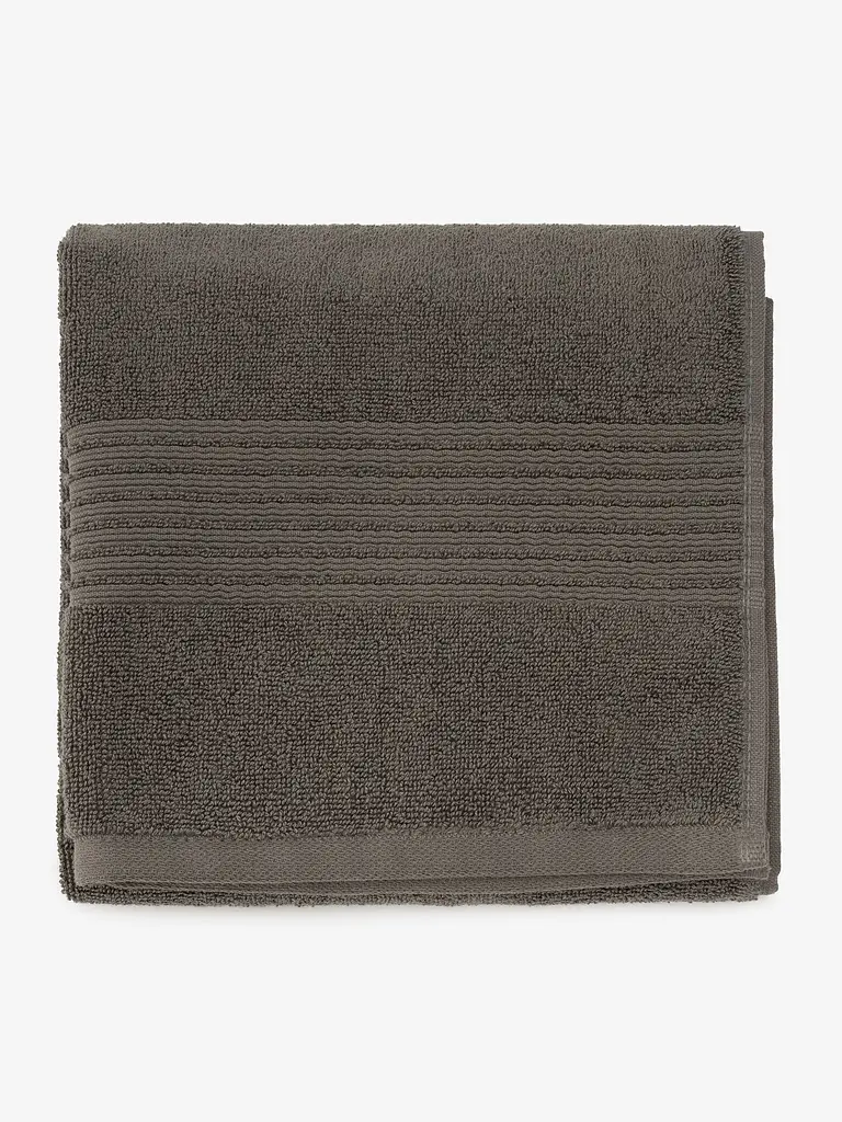 Рушник махровий для обличчя 5680, Гребеная 20/2, арму Графітовий shop (4820288223580) - фото 3