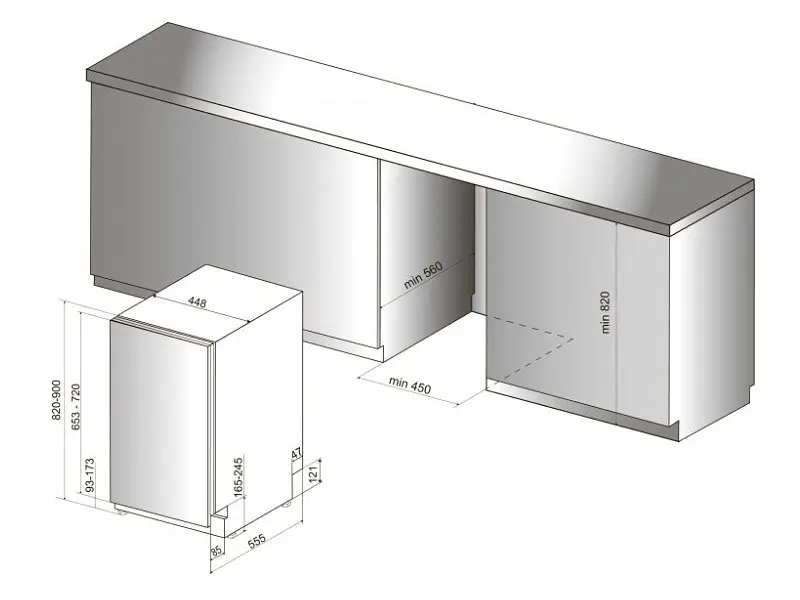 Встраиваемая посудомоечная машина Hotpoint-Ariston HSIO 3O23 WFE - фото 7