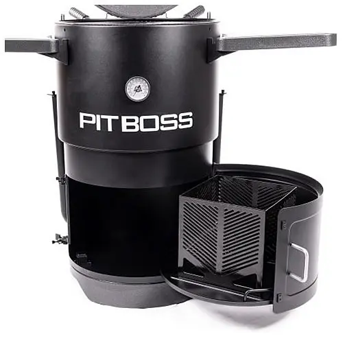 Вугільний смокер Pit Boss Champion бочкова форма коптильня-гриль (10806) - фото 7