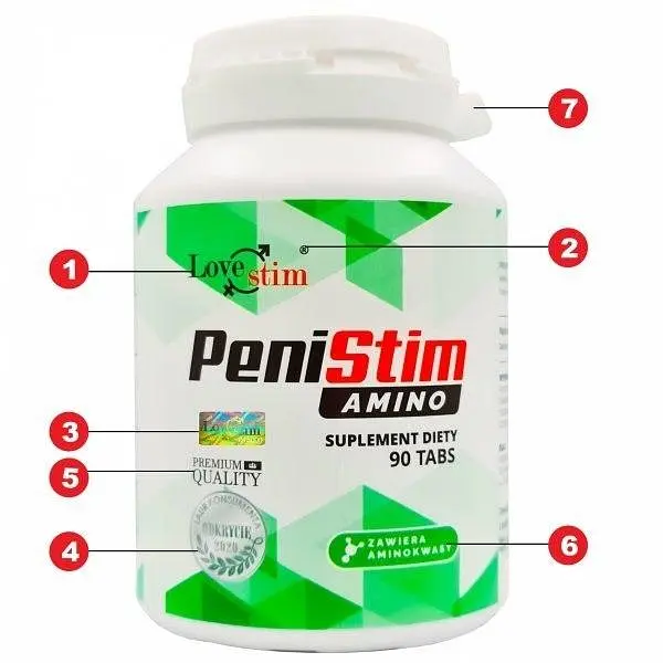 Капсулы для увеличения эрекции LSTIM Penistim Amino 90 шт - фото 3