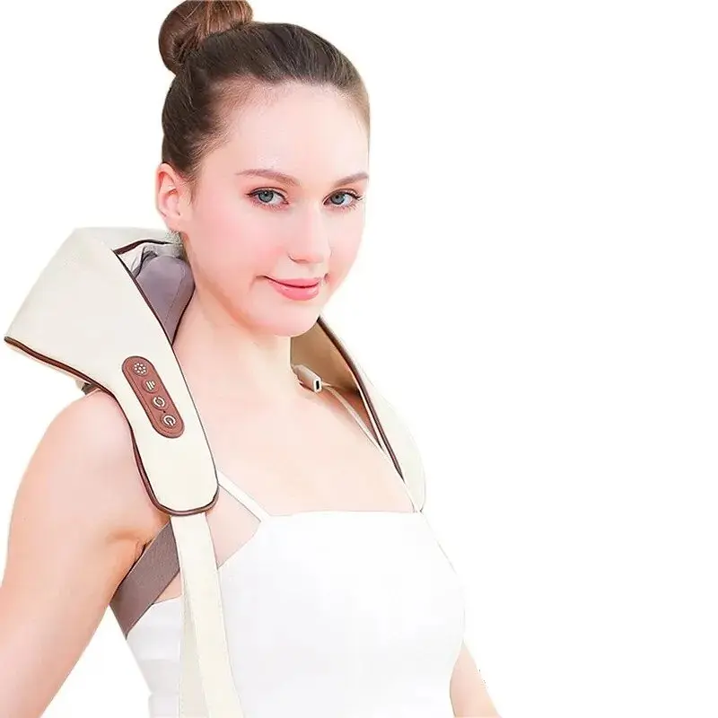 Масажер ударний для шиї та плечей RIAS Massager Shoulder Neck Z9 з підігрівом 70W (3_04579) - фото 2