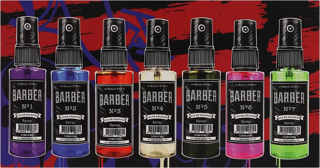 Набір одеколонів Marmara Barber Cologne Spray Set 7x50 мл