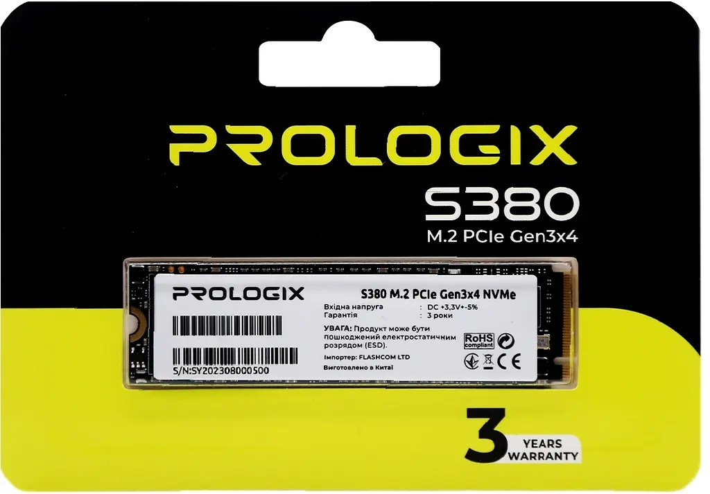 Накопичувач SSD 512GB Prologix S380 M.2 2280 PCIe 3.0 x4 NVMe TLC (PRO512GS380) - фото 4