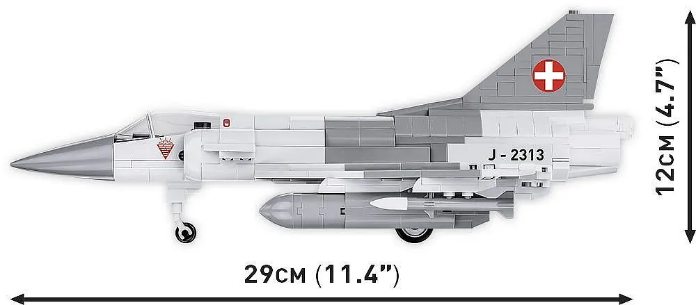 Конструктор COBI самолет Mirage IIIS Swiss Air Force 5827 - фото 4