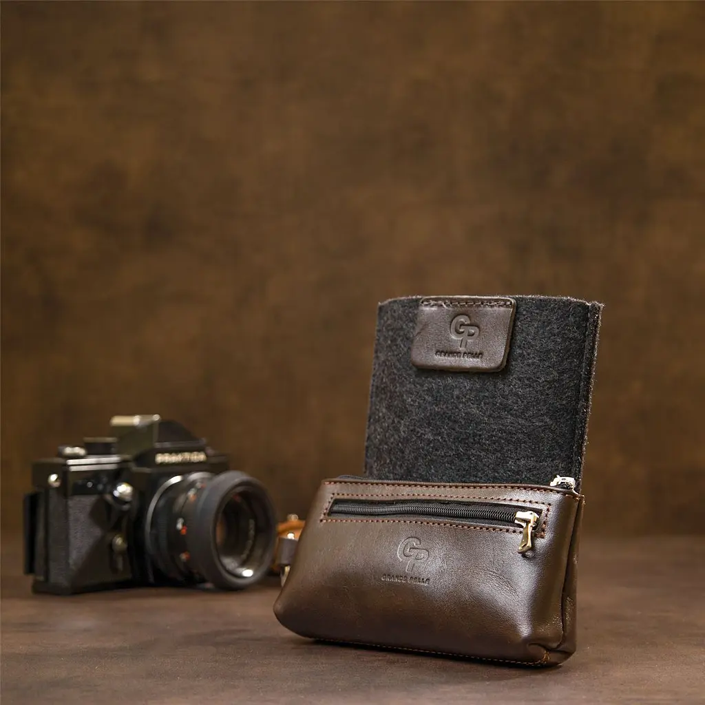 Шкіряна ключниця Grande Pelle 11381 коричневий - фото 10