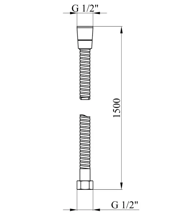 Шланг для душу Kroner KRM - C601 150 см (CV015459) - фото 2