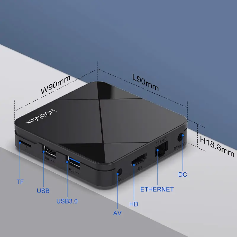 Смарт ТВ приставка H96 Max RK3518 2/16 Гб Android TV 14 Smart Box - фото 6