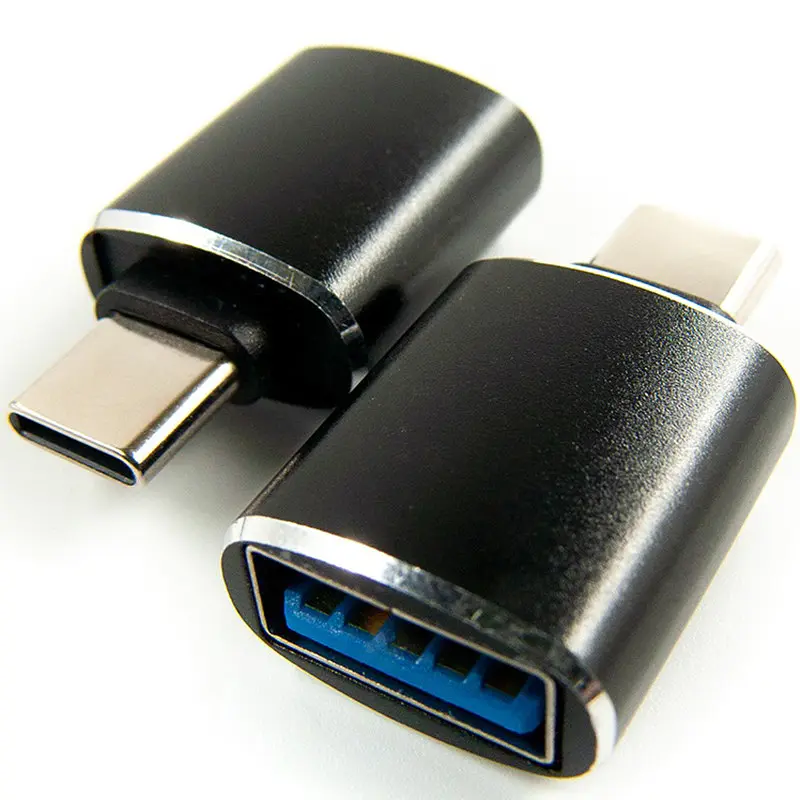 Перехідник Dengos OTG USB-USB-C Чорний (ADP-018)