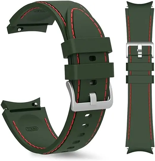 Ремінець силіконовий BeWatch для Samsung Galaxy Watch 4/5/6 Хакі (1gw0204) - фото 5