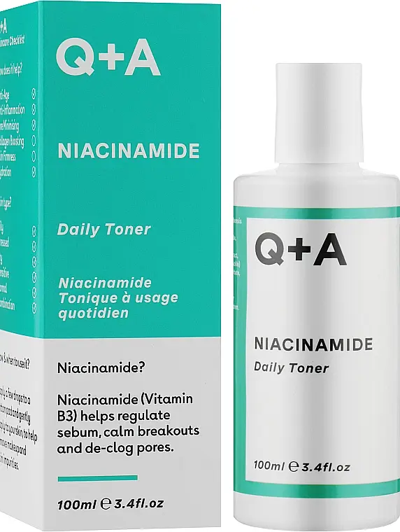 Зволожувальний тонер для обличчя Q+A Niacinamide Daily Toner 100 мл - фото 2