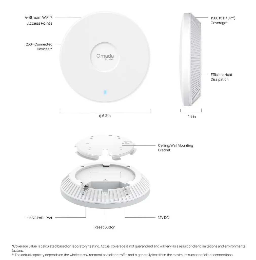 Точка доступу TP-Link EAP720 BE3600 (EAP720) - фото 6