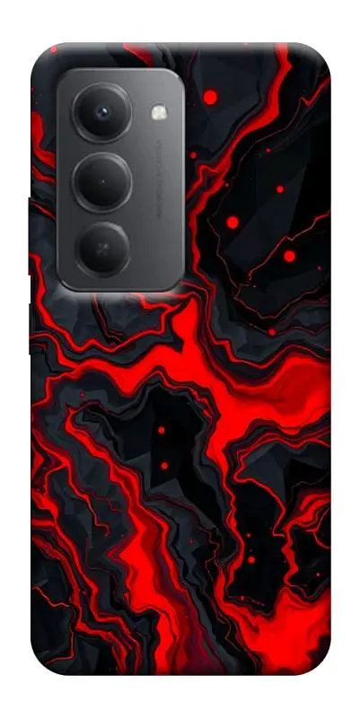 TPU чохол Demsky Black red marble для Xiaomi Redmi 15 4G (Global) / 5G