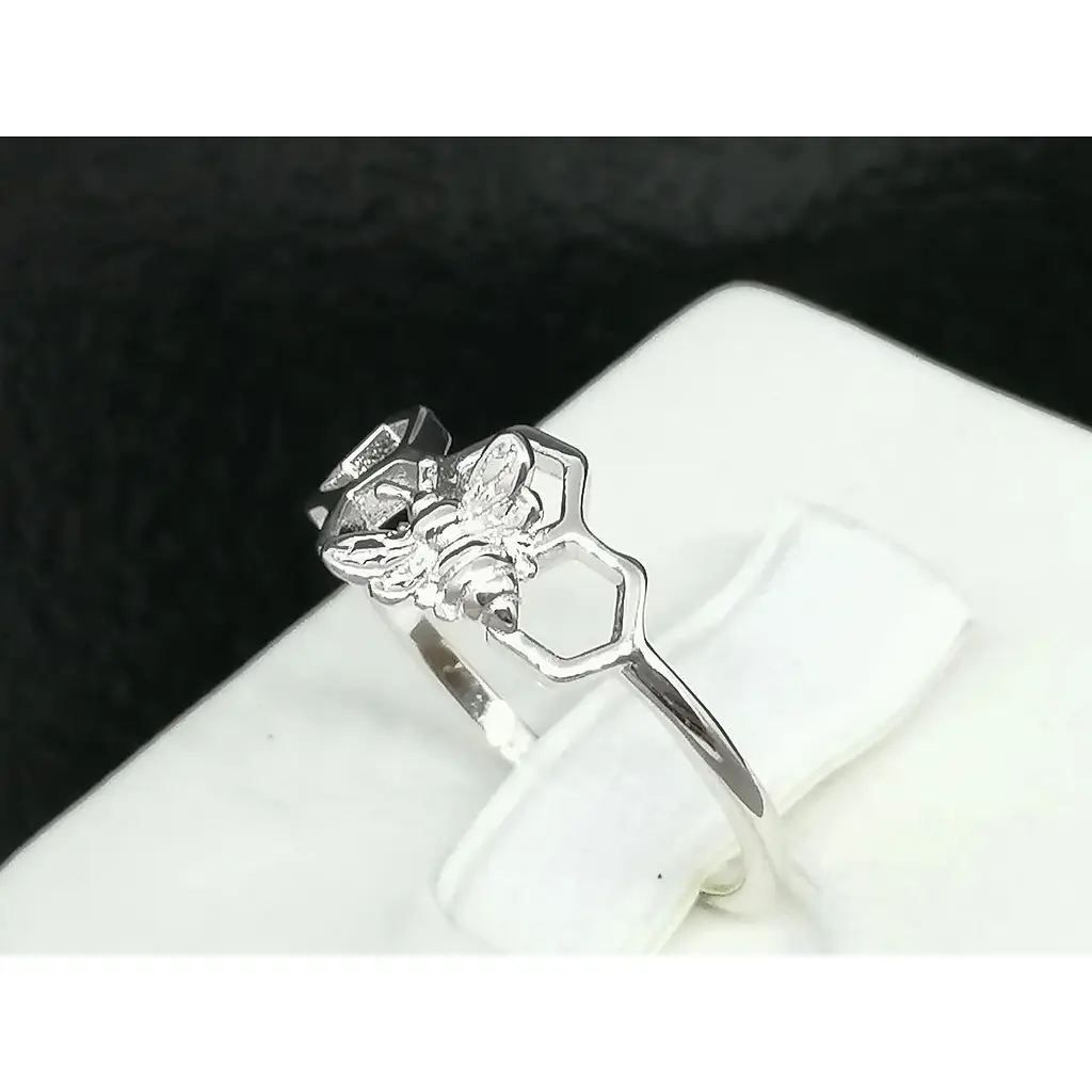 Срібне кільце Silvex 925 Бджілка. Артикул К2/1120 16 - фото 3