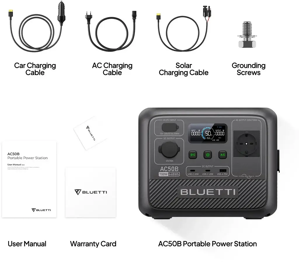 Зарядная станция Bluetti AC50B 700W 448Wh - фото 4