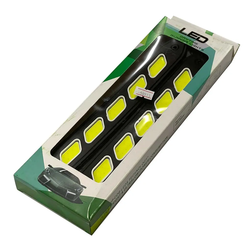 LED Денні ходові вогні ДХО 12V 23 см гумовий корпус гнучкі 2 шт. (KLNT-DRL-COB-102) - фото 5