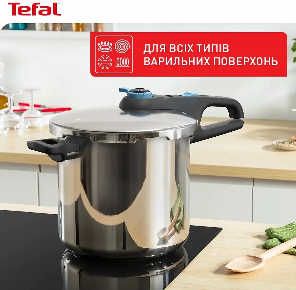 Скороварка Tefal Secure Trendy с паровой корзинкой 6 л (P2580701) - фото 10