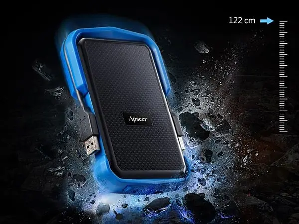 Зовнішній жорсткий диск 2.5" USB 1.0TB Apacer Apacer AC631 Black/Blue (AP1TBAC631U-1) - фото 8