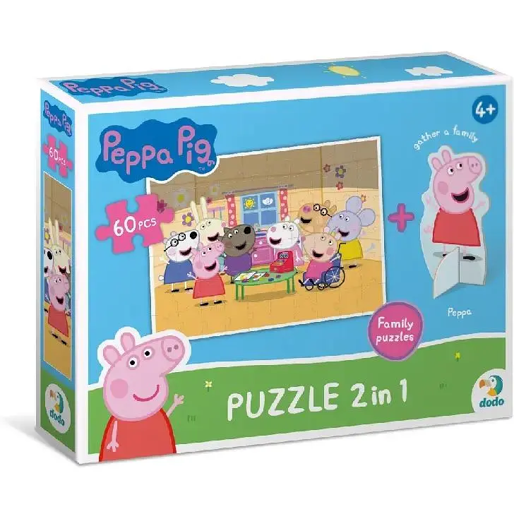 Пазл DoDo Peppa Pig, з фігуркою, 60 елементів, (200123) - фото 4