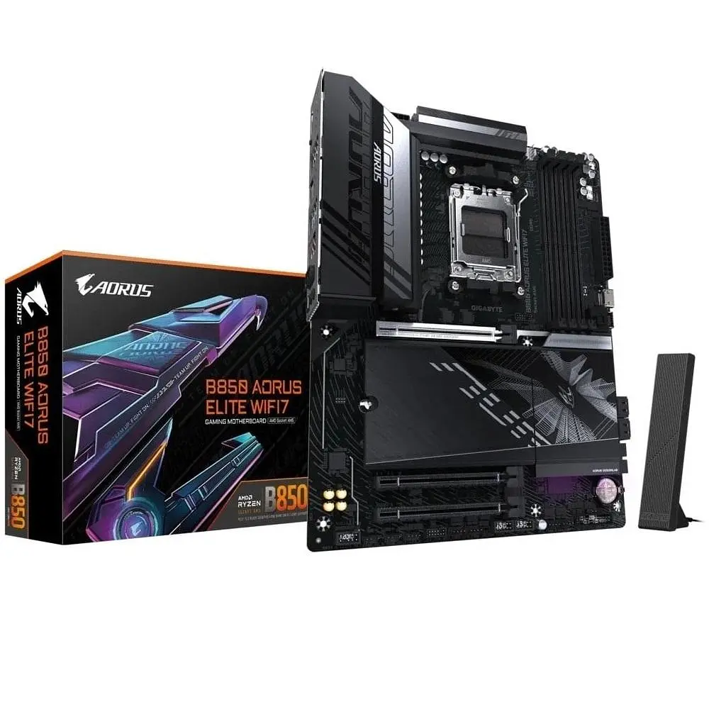 Материнская плата Gigabyte B850 AORUS ELITE WIFI7 (B850 AORUS ELITE WIFI7) (Socket AM5, AMD B850, ATX) - фото 2