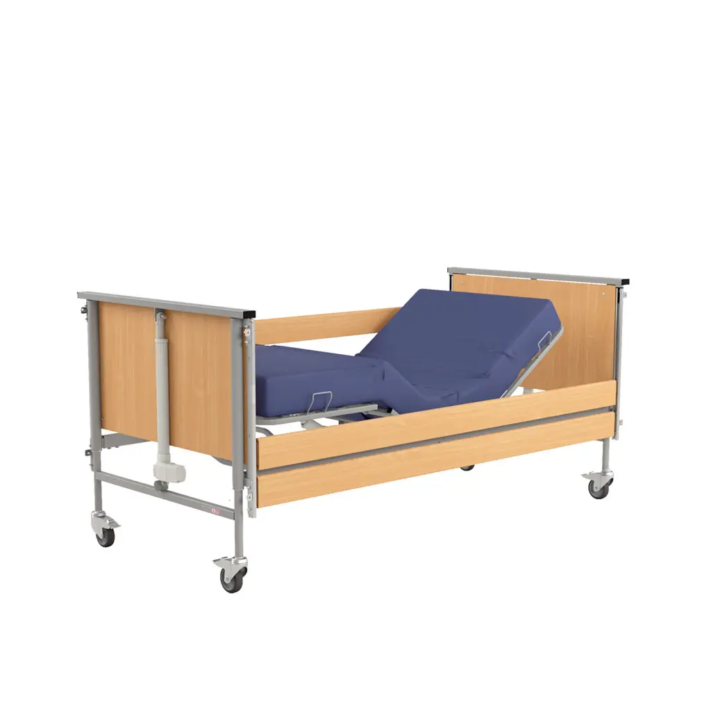 Кровать реабилитационная RehaBed Taurus 2 стандарт металлическая SIL бук (Nursing care bed TAURUS 2-2604) - фото 3