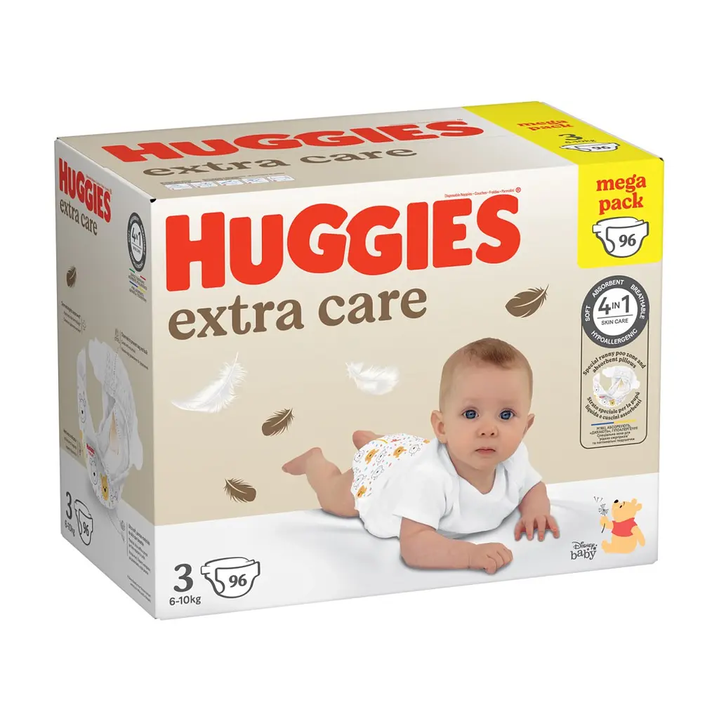 Підгузки Huggies Extra Care Size Розмір 3 (6-10 кг) 96 шт (5029053577944) - фото 3