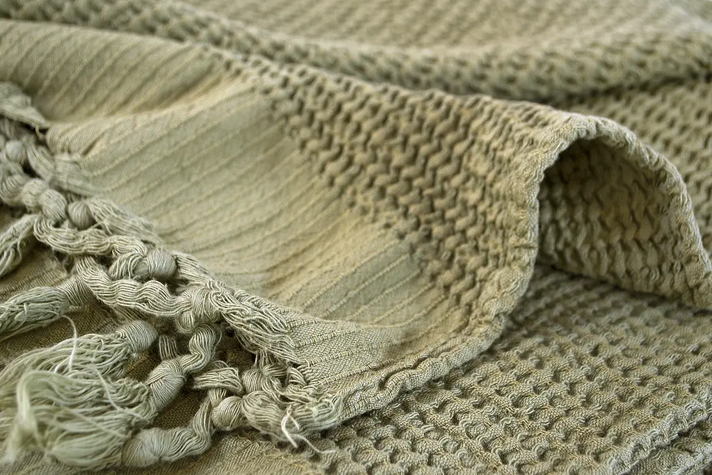 Плед Lotus Home - Rius olive оливковый 130x170 - фото 5