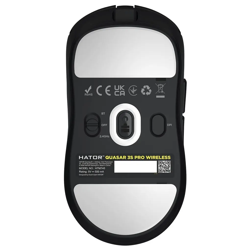 Миша HATOR Quasar 3S PRO Wireless Black (HTM745) - фото 2