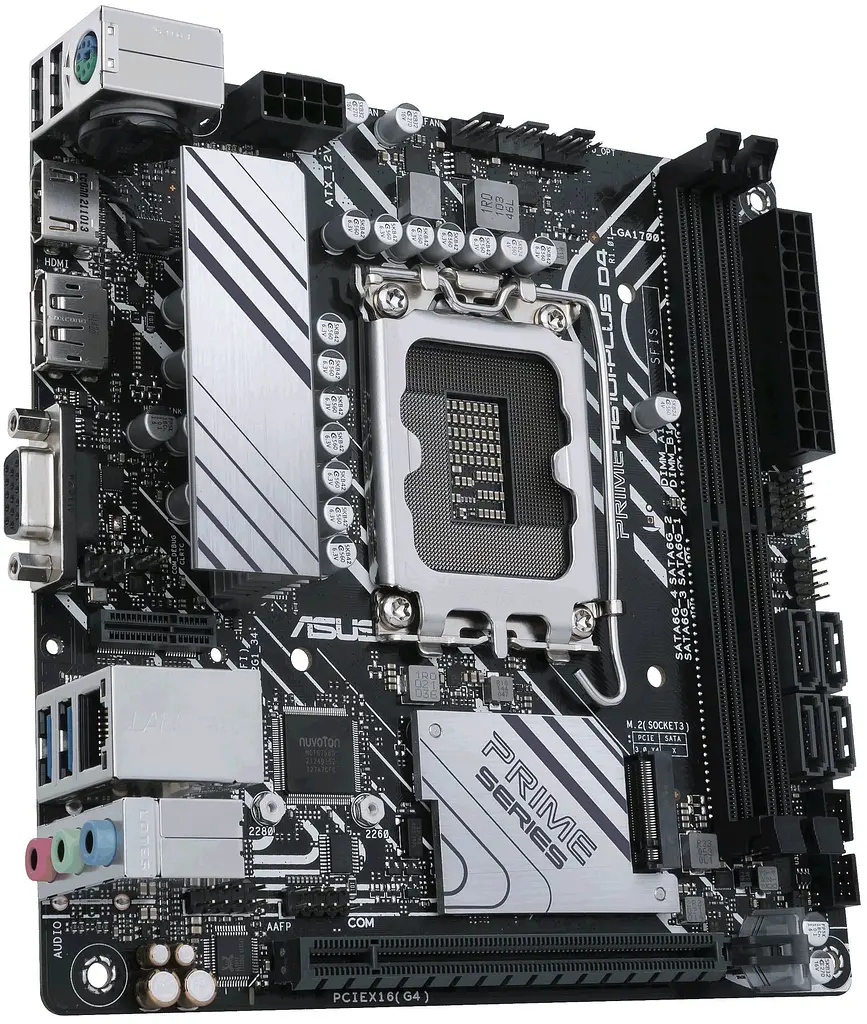 Материнская плата PRIME H610I-PLUS D4-CSM s1700 H610 2xDDR4 M.2 HDMI D-Sub DP mITX Asus teh0018965 - фото 3