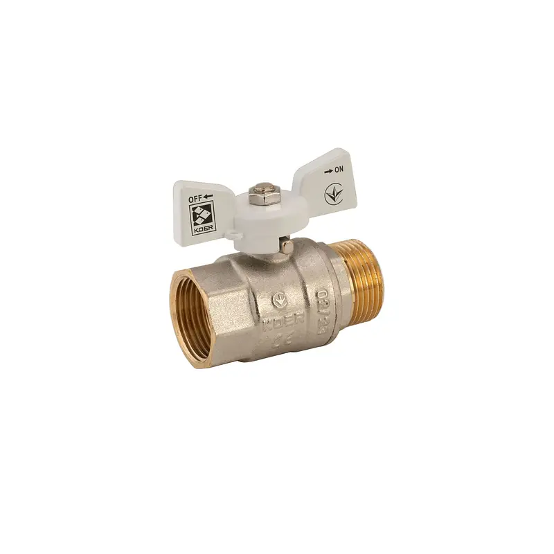 Кран кульовий Koer 1" ГШМ (KR.218.W) білий KR0184 - фото 4