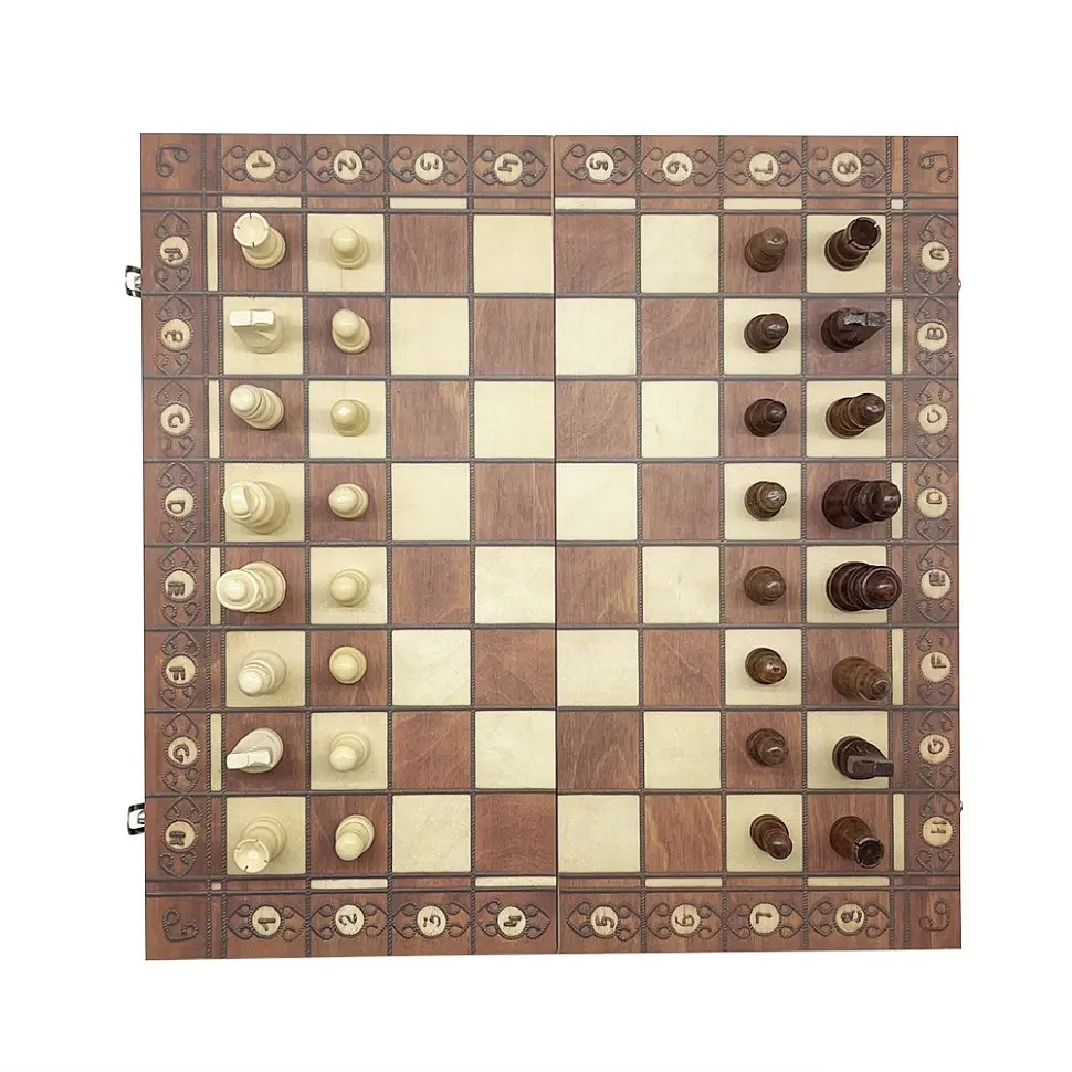 Набір настільних ігор "Шахи, нарди, шашки 3 в 1" Set1 NE-LG-11 ігрове поле 40х40 см - фото 6
