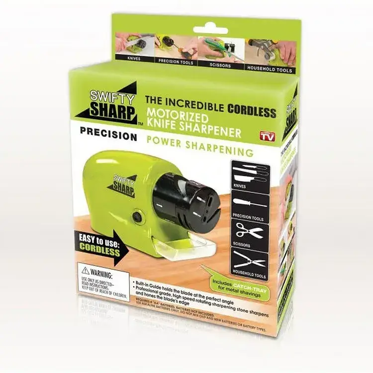 Точилка Sharp Swifty WJ24 для ножей и ножниц электрическая Green (do060) - фото 6