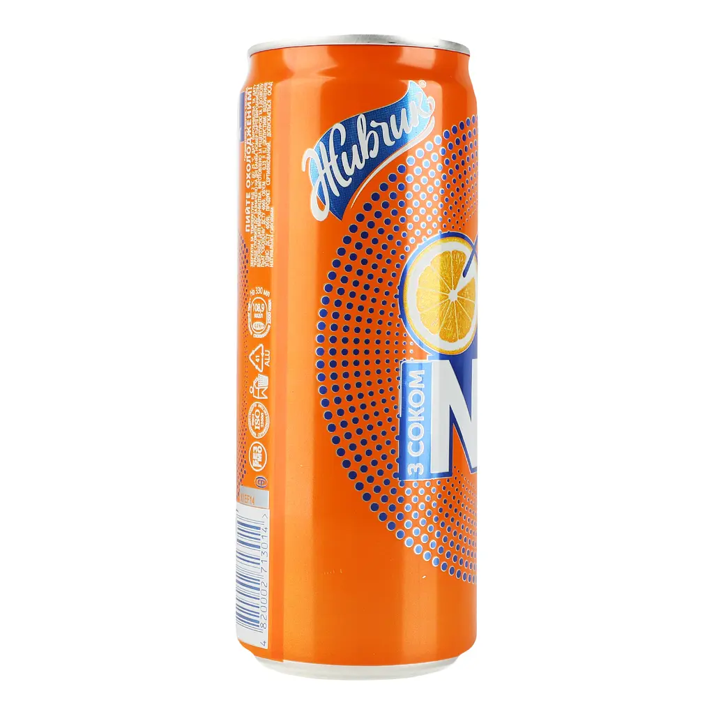 Напій соковмісний Живчик Orange безалкогольний сильногазований 0.33 л - фото 2