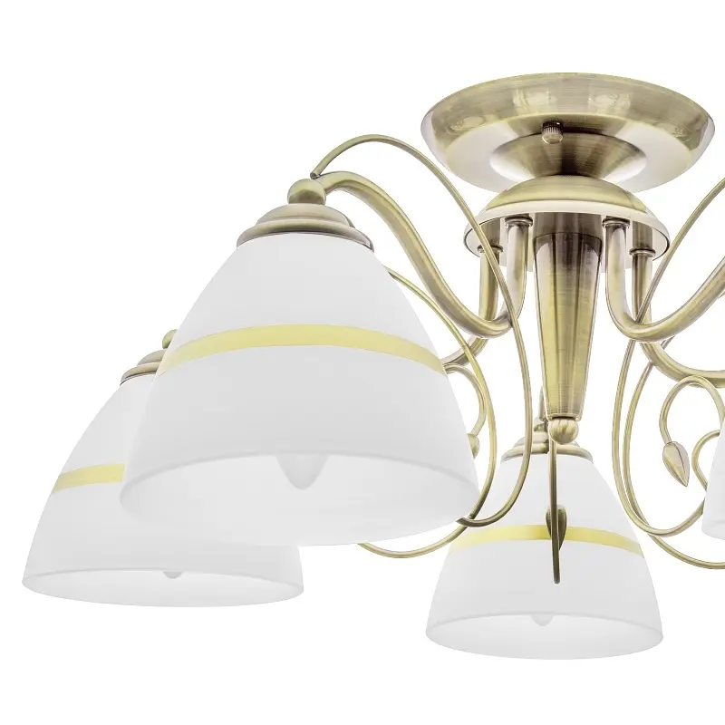 Люстра потолочная Brille классическая E27 60W BZ (LK-598C/5) - фото 3