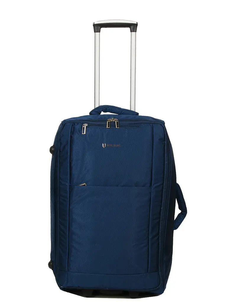 Валіза Середня (M) тканинна на 2 колесах Airtex 525 Queluz 64x38x21 см 51 л Синій - фото 2
